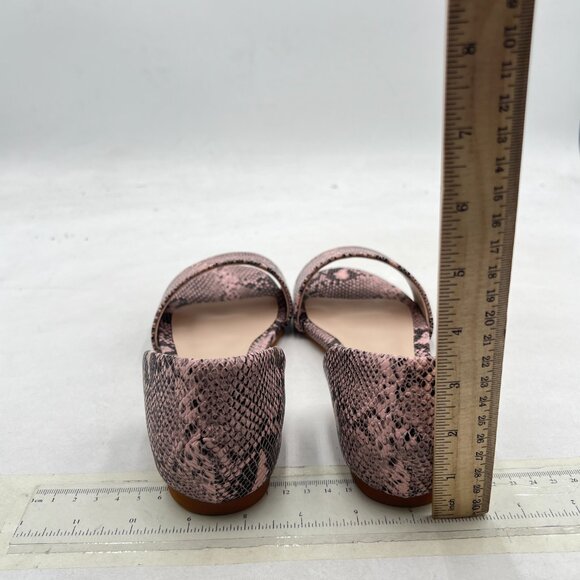 YDN Brown Sepentine Open Toe D'Orsay Casual Flats Sandals Slip on Comfy Shoes - Picture 5 of 8